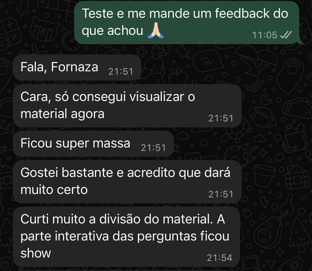 Depoimento de profissional que usa o DorMap